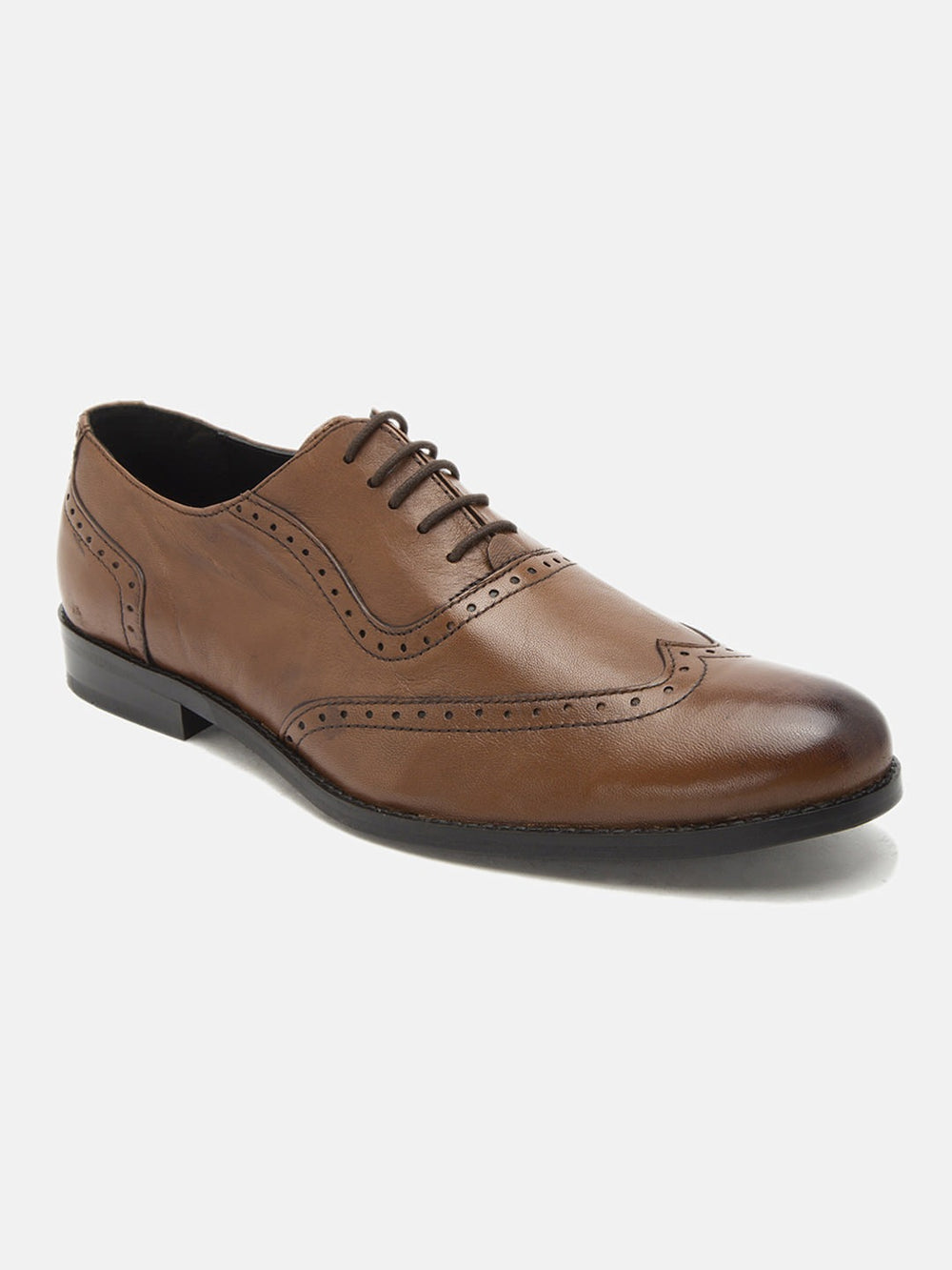 Brown Oxford Brogues Shoes - Main Image