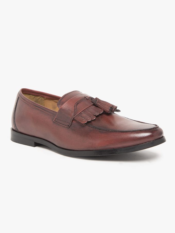 Genuine leather Burgundy loafers