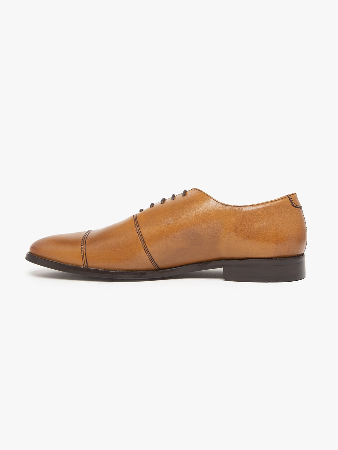 Buy Online Genuine Leather Tan Oxford Shoes online