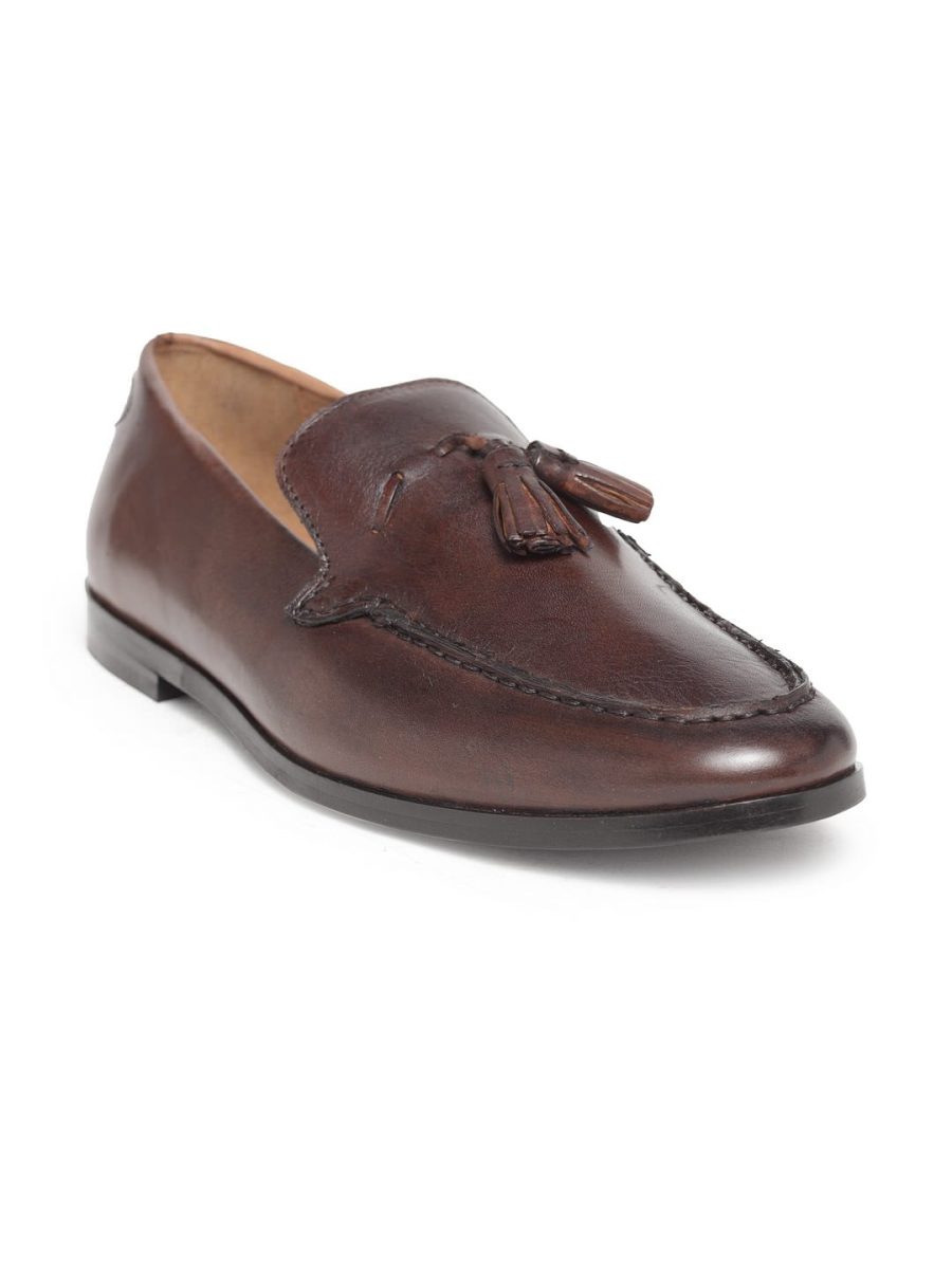 Genuine Leather Brown Loafers