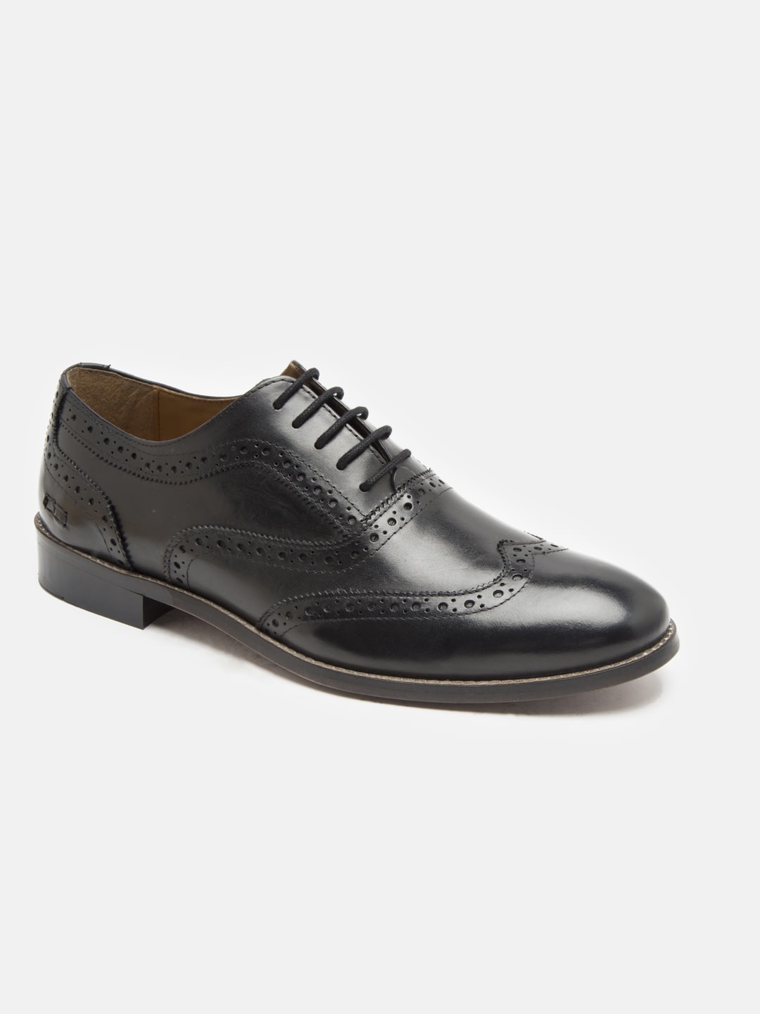 Buy Genuine Leather Black Brogues Shoes by Hats Off Accessories