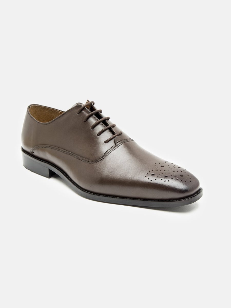 Leather Brown Oxford shoes for men
