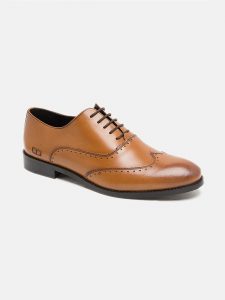 Leather Tan Brogues Shoes