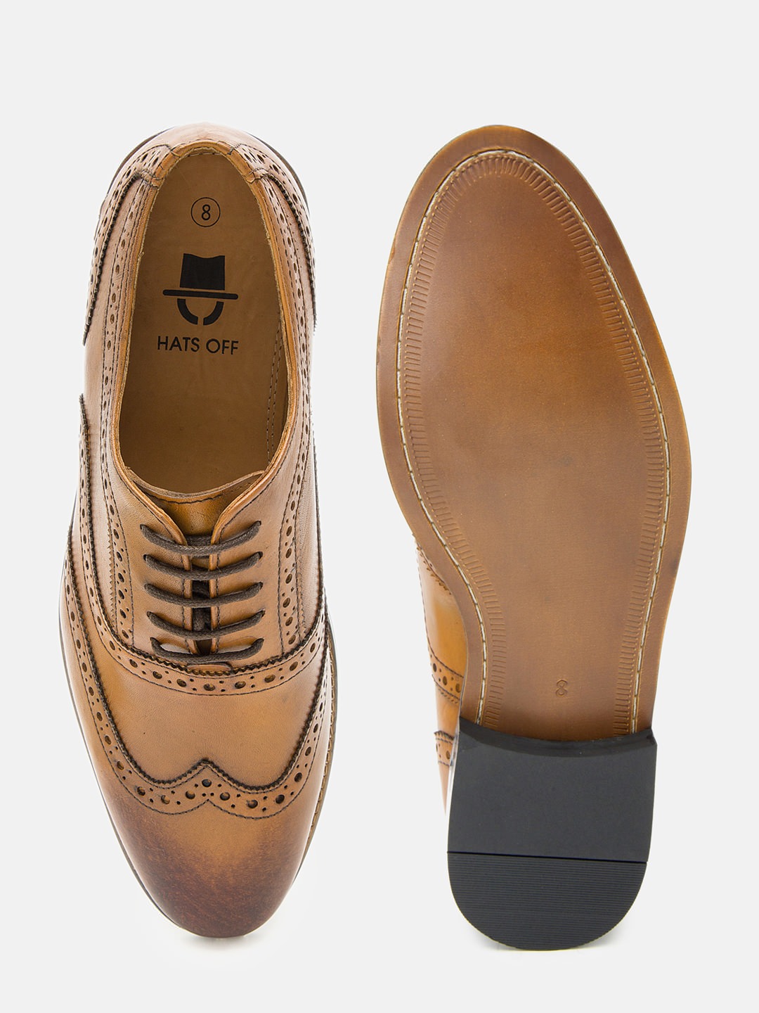 Best Genuine Leather Tan Brogues Shoes For Mens