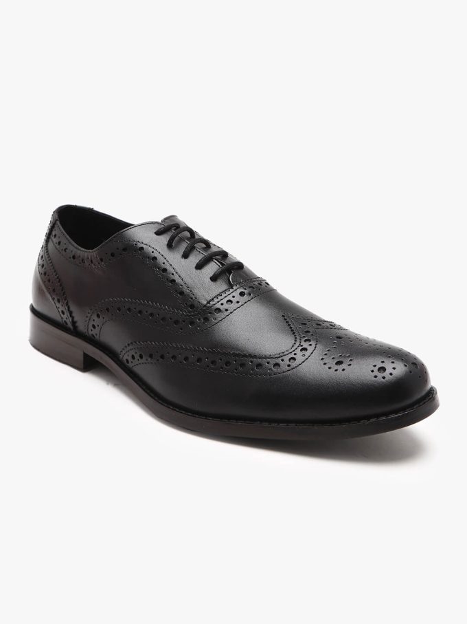 black oxford brogues shoes