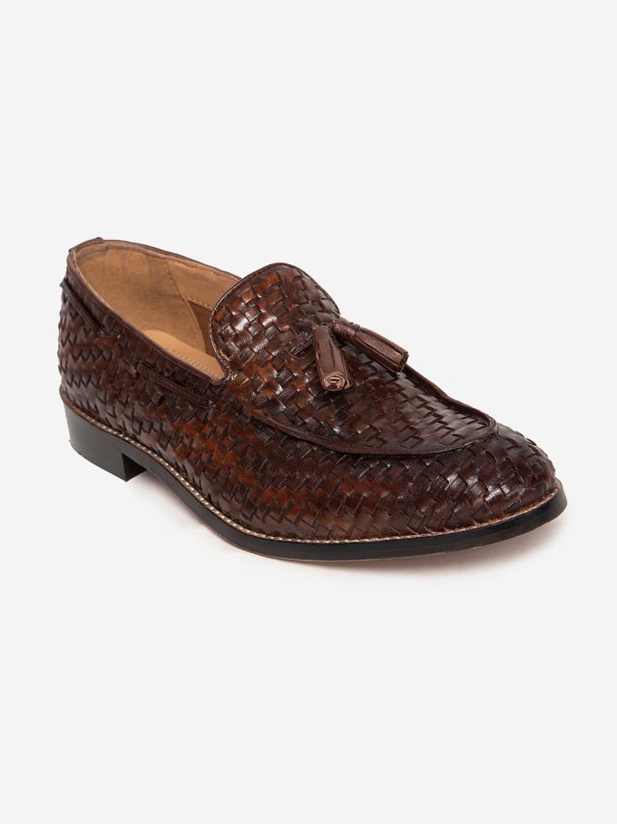 Buy Genuine Leather Brown Oxford Shoes by Hats Off Accessories