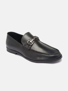 Leather Black Loafers shoes