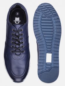 navy leather sneakers